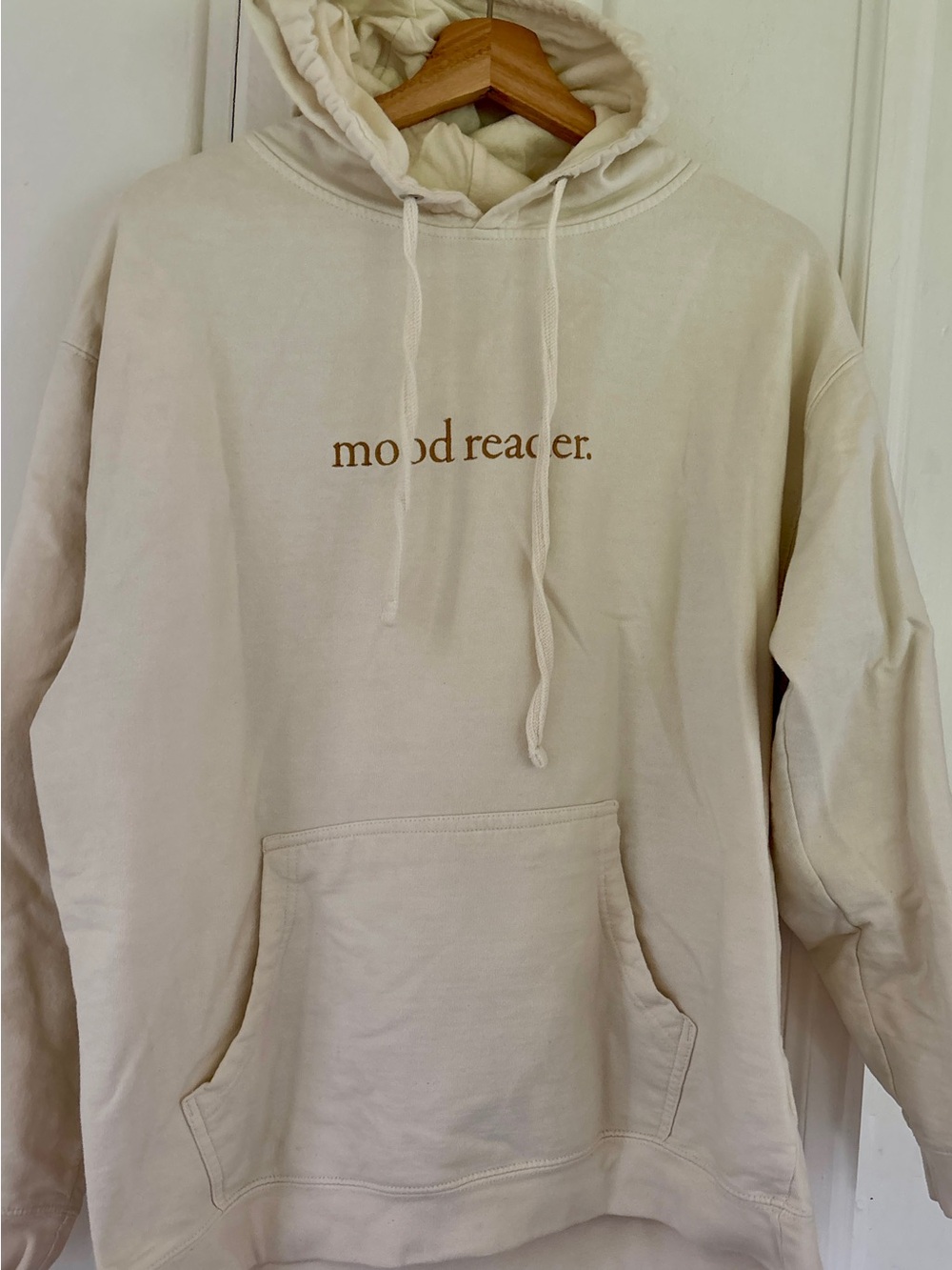 The Literary Crew Cream 'mood reader.' Hoodie